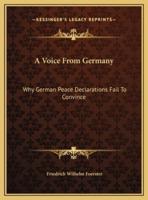 A Voice From Germany