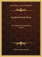 Gaisford Greek Prose