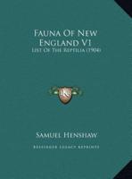Fauna Of New England V1