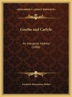 Goethe and Carlyle