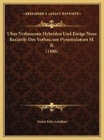 Uber Verbascum-Hybriden Und Einige Neue Bastarde Des Verbascum Pyramidatum M. B. (1886)