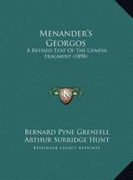 Menander's Georgos