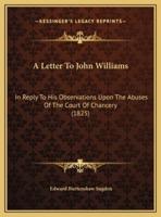 A Letter To John Williams