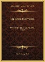 Exposition Paul Vayson