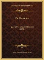 De Rhetorica