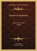 Libretto Of Mefistofele