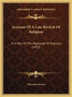 Account Of A Late Revival Of Religion