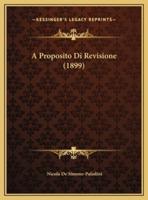 A Proposito Di Revisione (1899)