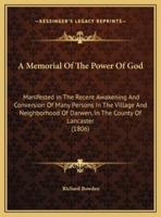 A Memorial Of The Power Of God