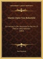 Martin Opitz Von Boberfeld