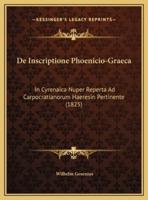 De Inscriptione Phoenicio-Graeca