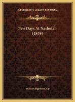 Few Days At Nashotah (1849)