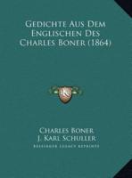 Gedichte Aus Dem Englischen Des Charles Boner (1864)