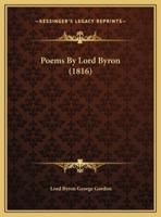Poems By Lord Byron (1816)