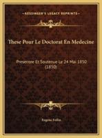 These Pour Le Doctorat En Medecine