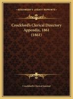 Crockford's Clerical Directory Appendix, 1861 (1861)