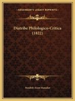 Diatribe Philologico-Critica (1822)