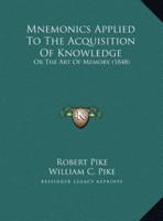 Mnemonics Applied To The Acquisition Of Knowledge