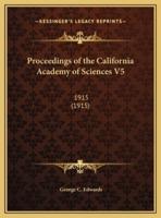 Proceedings of the California Academy of Sciences V5