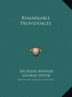 Remarkable Providences