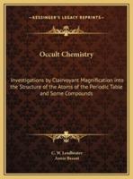 Occult Chemistry