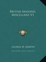 British Masonic Miscellany V1