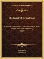 The Kural Of Tiruvalluvar