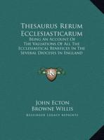 Thesaurus Rerum Ecclesiasticarum