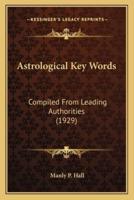 Astrological Key Words