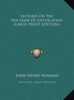 Lectures on the Doctrine of Justification