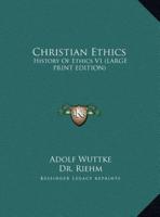 Christian Ethics