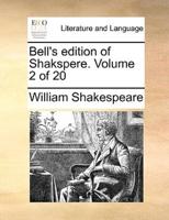 Bell's edition of Shakspere.  Volume 2 of 20
