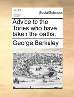 Advice to the Tories who have taken the oaths.