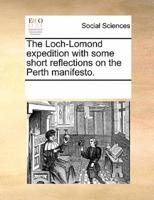 The Loch-Lomond expedition with some short reflections on the Perth manifesto.