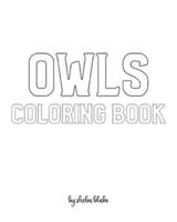 Owls with Scissor Skills Coloring Book for Children - Create Your Own Doodle Cover (8x10 Softcover Personalized Coloring Book / Activity Book)