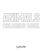 Animals with Scissor Skills Coloring Book for Children - Create Your Own Doodle Cover (8x10 Softcover Personalized Coloring Book / Activity Book)