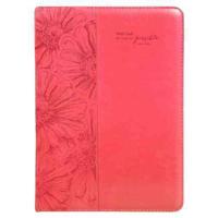 Pink Lux-Leather Folder With God Matt 19:26