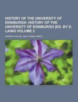 History of the University of Edinburgh Volume 2