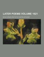 Later Poems Volume 1921