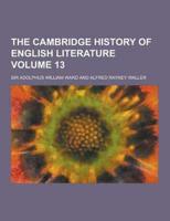 The Cambridge History of English Literature Volume 13
