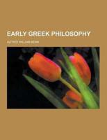 Early Greek Philosophy