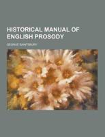 Historical Manual of English Prosody