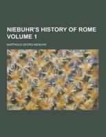 Niebuhr's History of Rome Volume 1