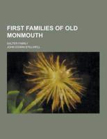 First Families of Old Monmouth; Salter Family