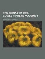 The Works of Mrs. Cowley Volume 3