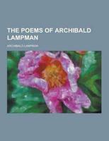 The Poems of Archibald Lampman