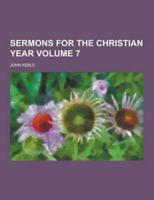 Sermons for the Christian Year Volume 7
