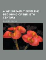 A Welsh Family from the Beginning of the 18th Century
