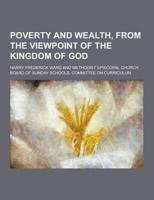Poverty and Wealth, from the Viewpoint of the Kingdom of God