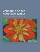 Memorials of the Thackeray Family